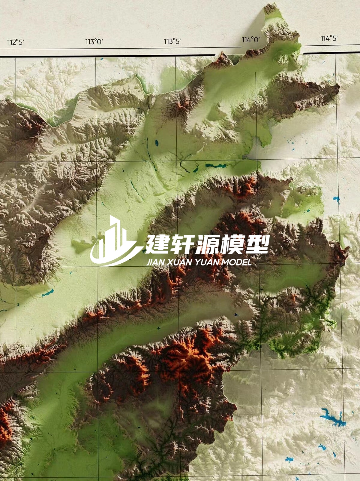 金家庄地形模型制作