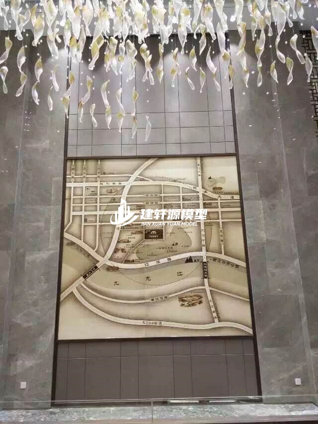 金家庄木质壁挂模型